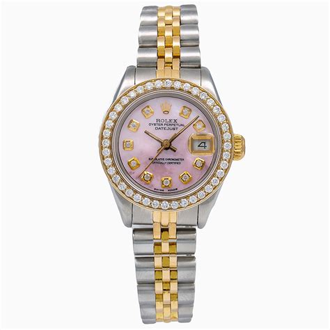 rolex pink gold lady ราคา|rolex oyster steel pink dial.